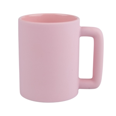 Coloured Matte Sublimation Mug - Rectangular Handle
